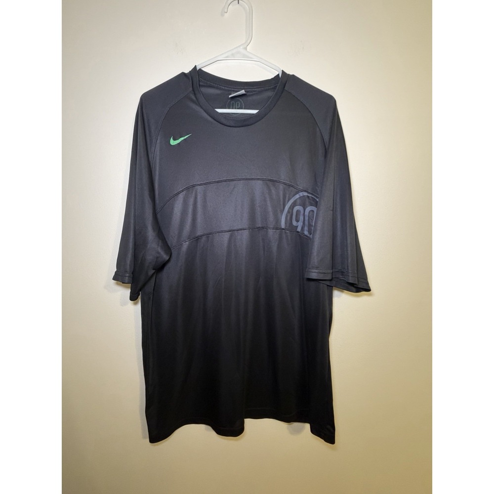 Nike T-Shirt Mens XL Black Fit Dry Activewear Workout Gym Sports Dad‎